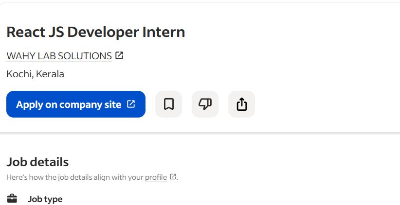 AI, ML & React.js internship jobs in Bangalore