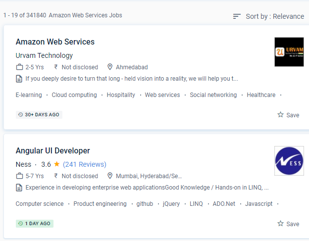 AWS internship jobs in Gurgaon