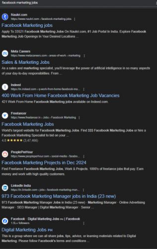 Facebook Marketing internship jobs in Gurgaon