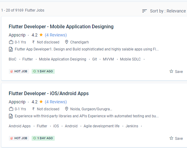 Flutter internship jobs in Kalyan