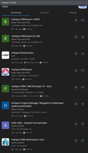 HubSpot CRM internship jobs in Punjab