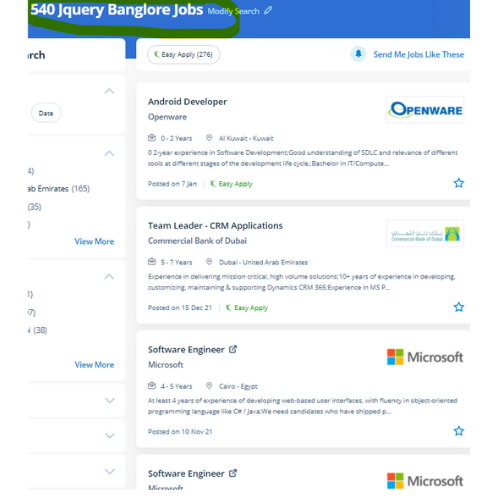 JQuery internship jobs in Mangaluru