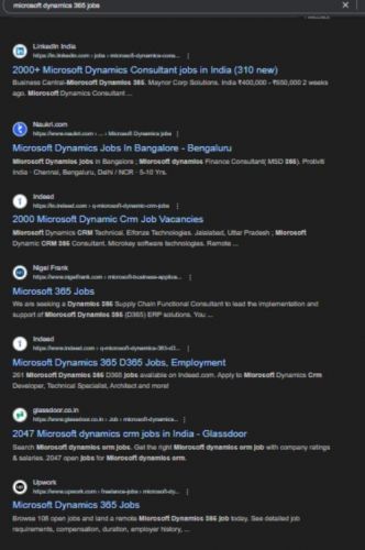 Microsoft Dynamics 365 internship jobs in Punjab