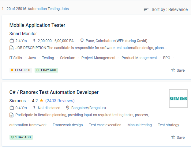 Software Testing (Automation) internship jobs in Mangaluru
