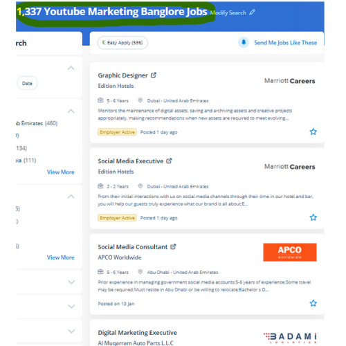 YouTube Marketing internship jobs in Kalyan